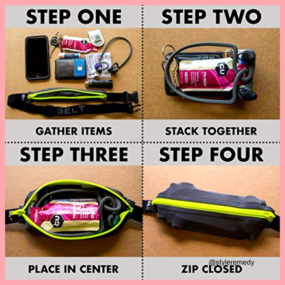 Running Belt with Expandable Pocket, Adjustable Waist, No-Bounce Fit main image 6